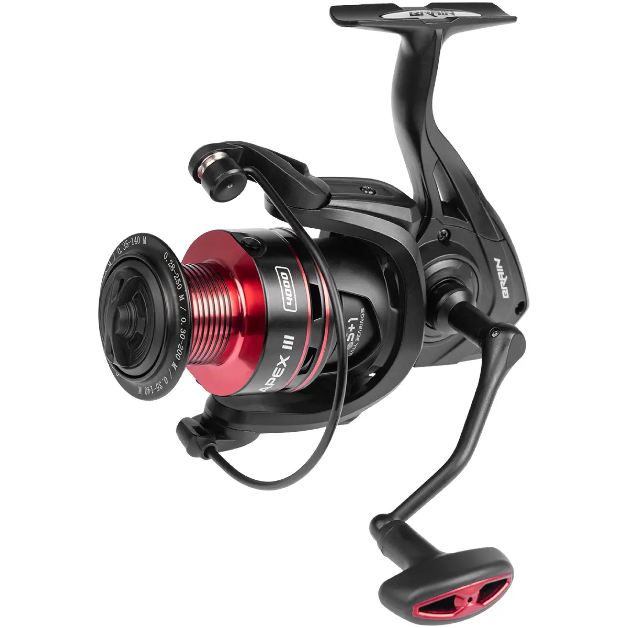 Котушка Brain Apex III Feeder 4000 5+1BB 4.9:1 Black