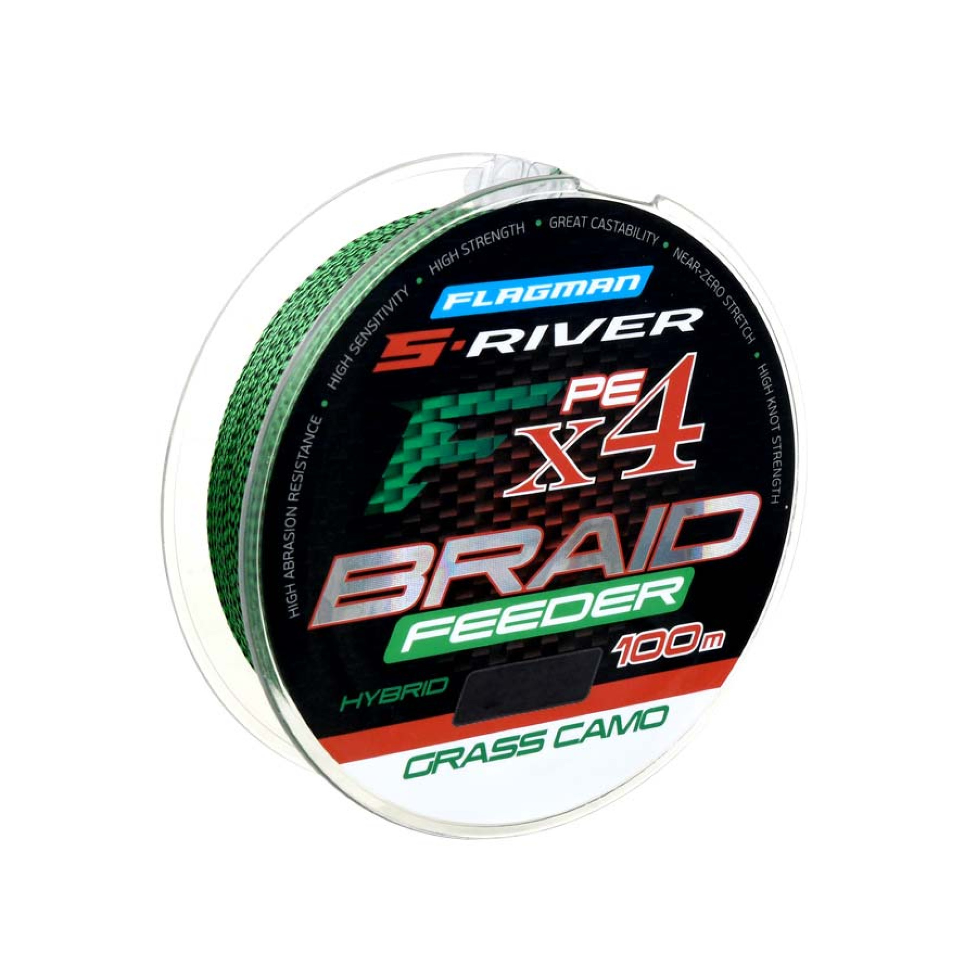 Шнур Flagman S-River Feeder Braid X4 100м 0.18мм 