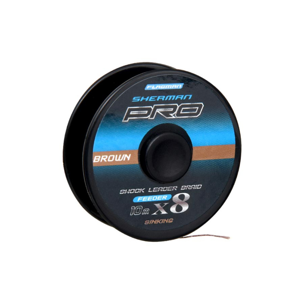 Шоклидер Flagman Sherman Pro Shock Leader Braid 10м 0.18мм