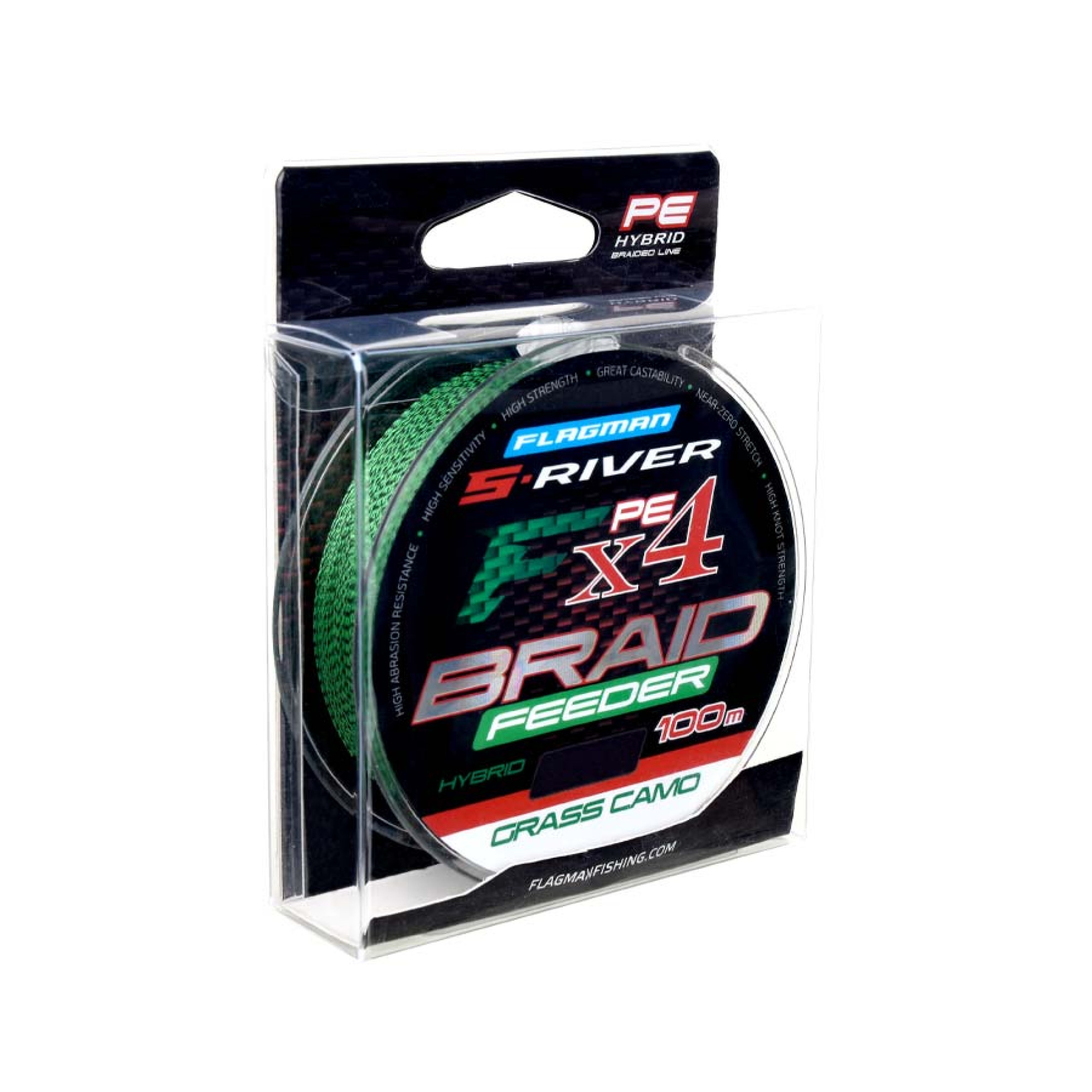 Шнур Flagman S-River Feeder Braid X4 100м 0.16мм 