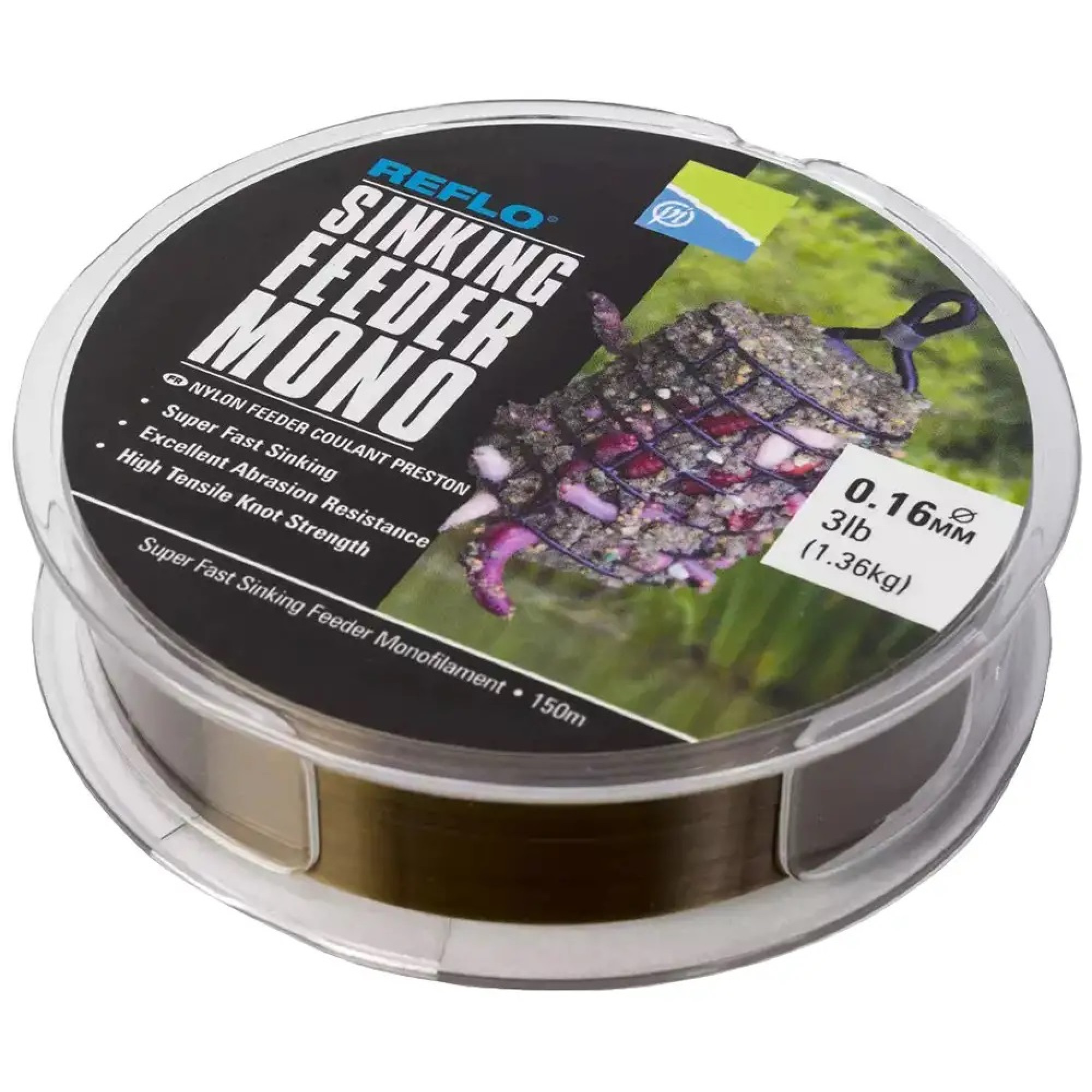 Леска Preston Reflo Sinking Feeder Mono 150m 0.18mm 1.81kg