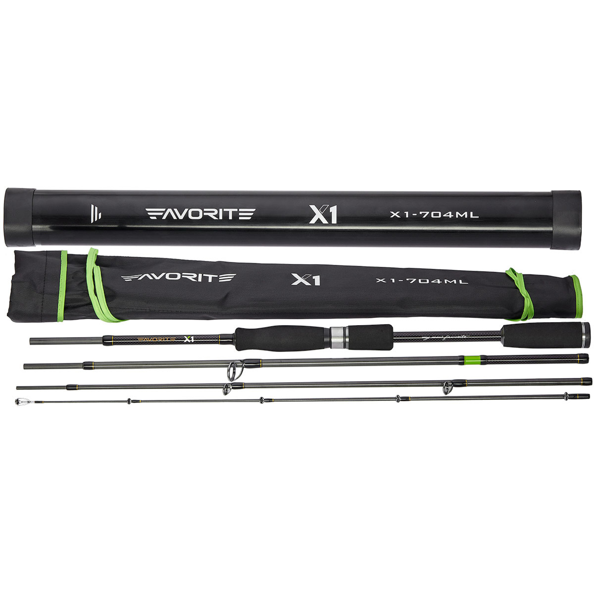 Спінінг Favorite X1 Travel 804ExH 2.44 m 30-80g
