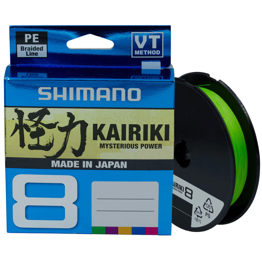 Шнур Shimano Kairiki 8 PE (Mantis Green) 150m 0.10mm 6.5kg