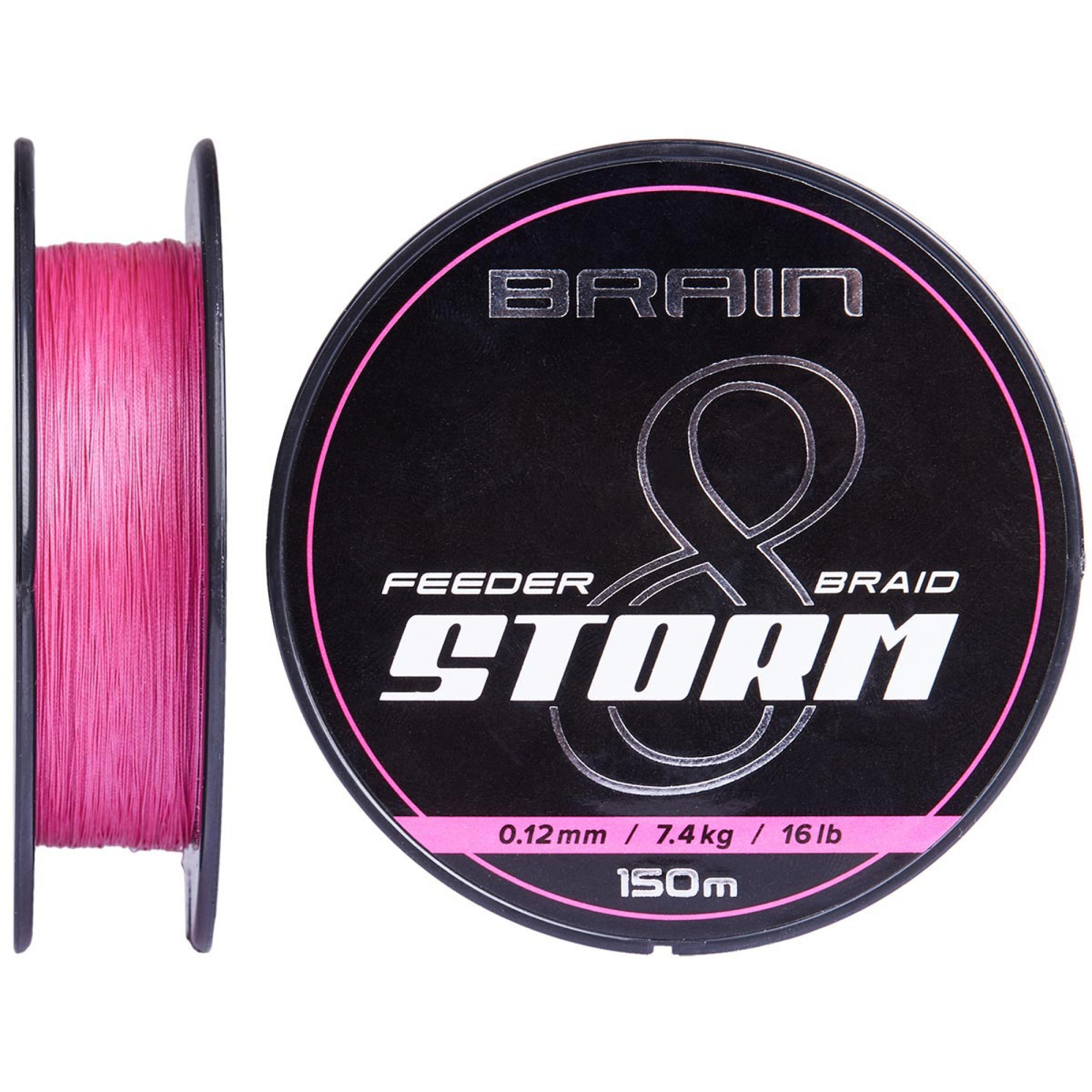 Шнур Brain Storm 8X (pink) 150m 0.12mm 16lb/7.4kg
