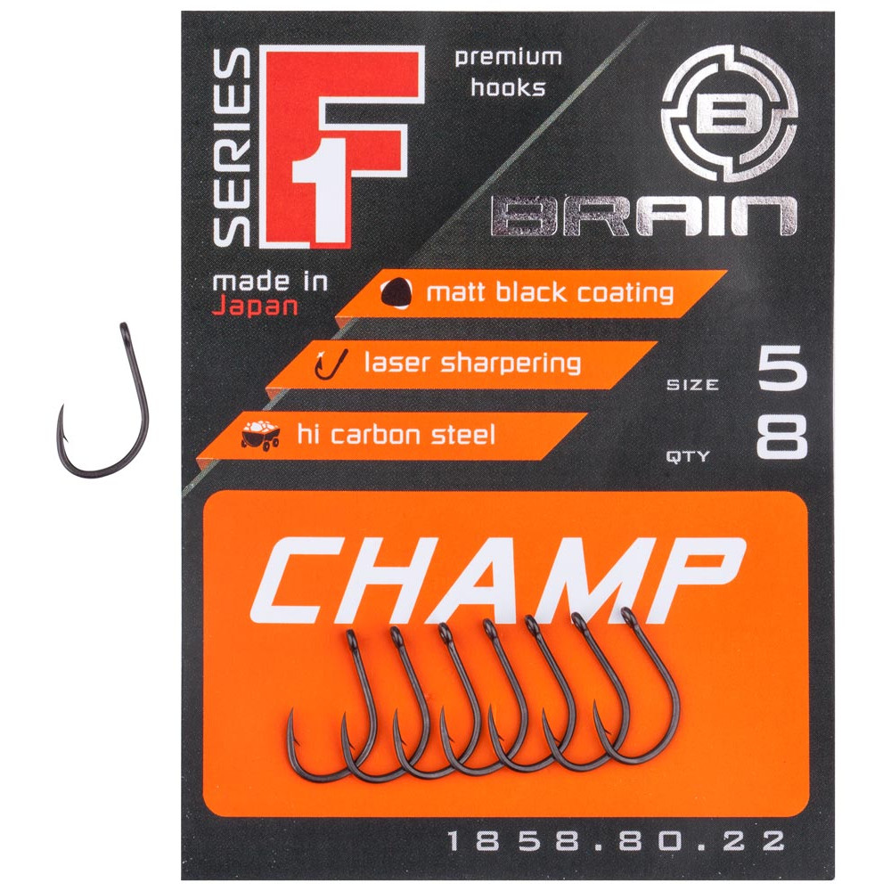 Крючок Brain F1 Champ #8 (10 шт/уп)