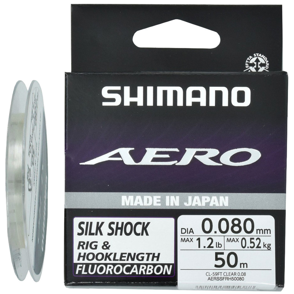 Флюорокарбон Shimano Aero Silk Shock Fluoro Rig/Hooklength 50m 0.104mm 1.10kg