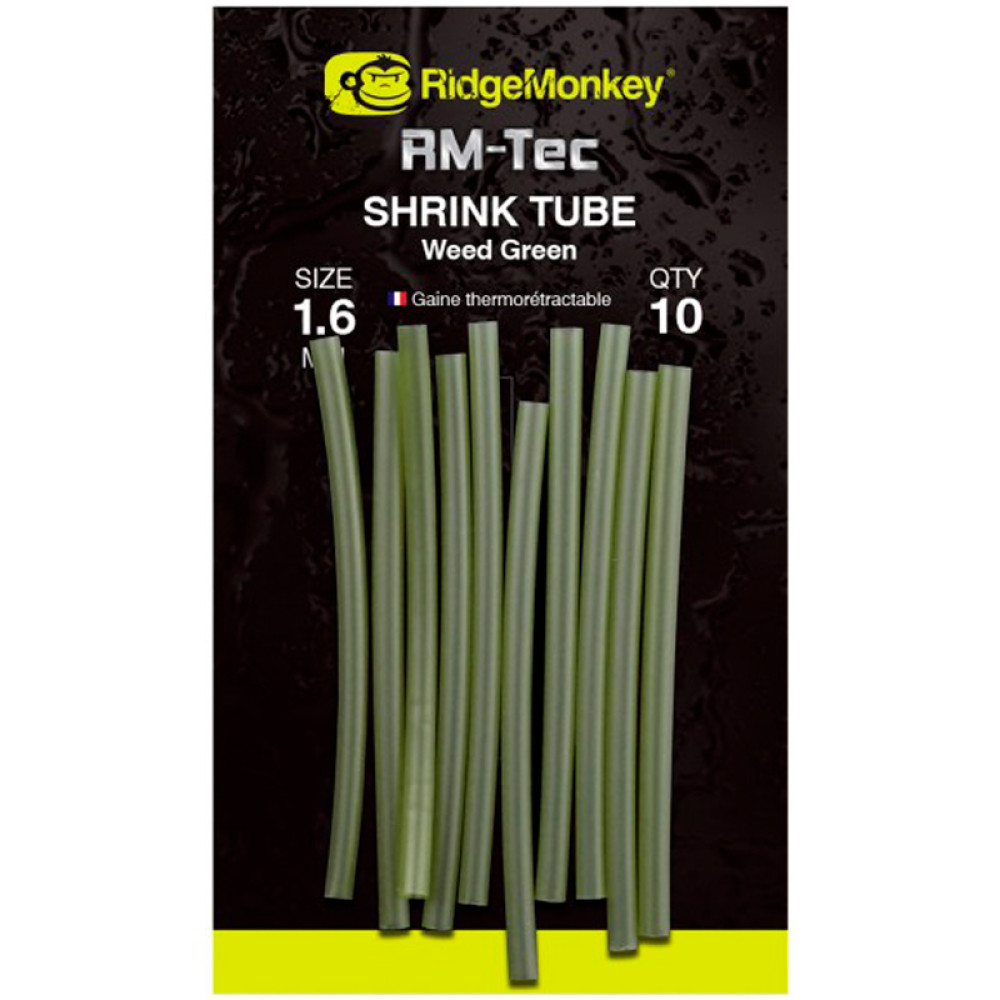 Термоусадочная трубка RidgeMonkey RM-Tec Shrink Tube 2.4mm (10 шт/уп) ц:weed green