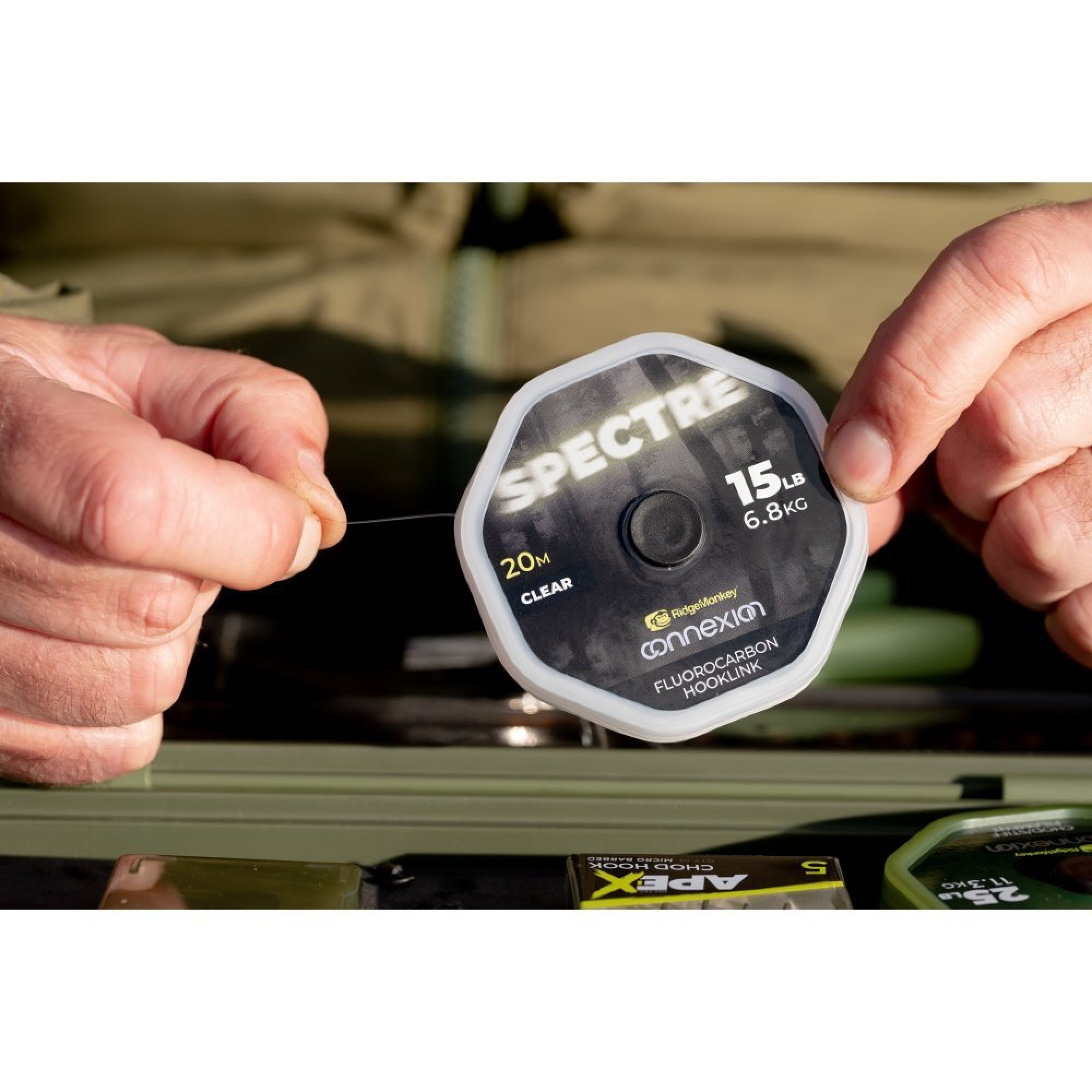 Флюорокарбон RidgeMonkey Connexion Spectre Fluorocarbon Hooklink 20m 20lb/9.1kg