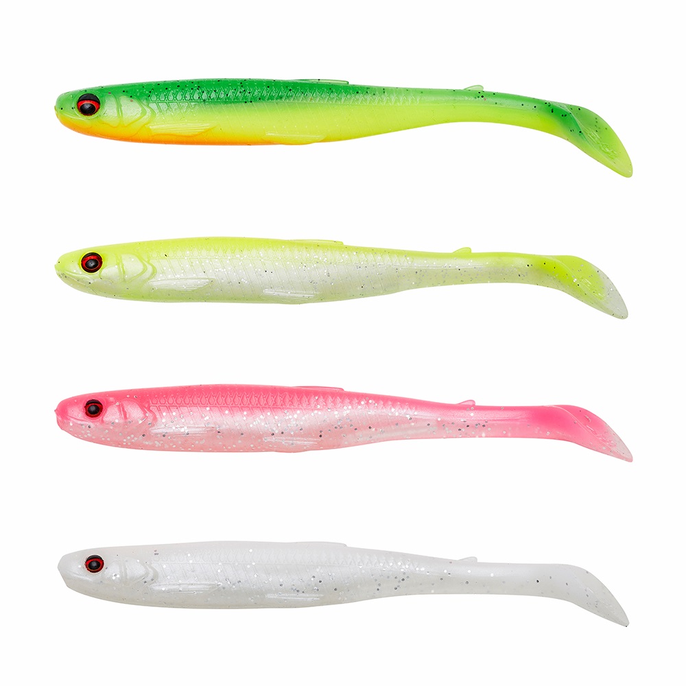 Силикон Savage Gear Slender Scoop Shad 90mm 4.0g Dark Water Mix (4 шт/уп)