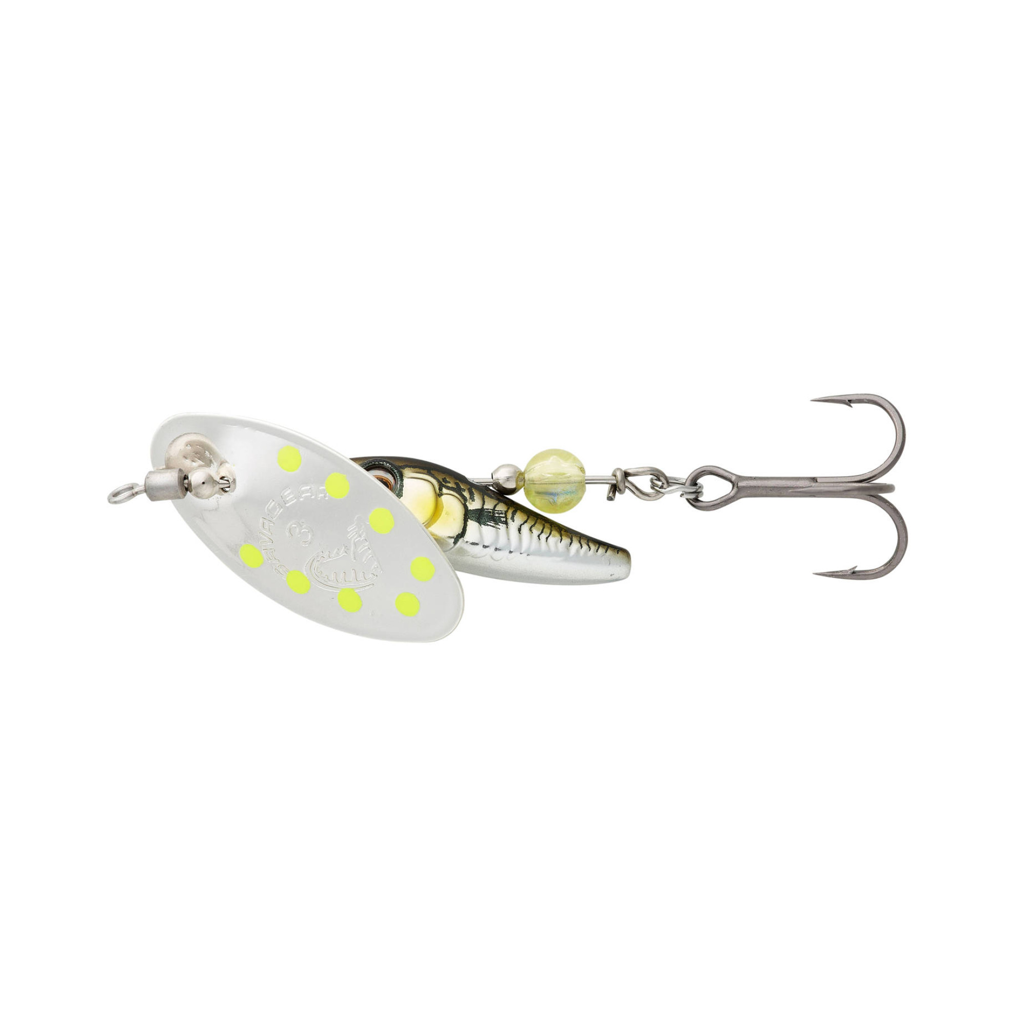 Блесна Savage Gear Sticklebait Spinner #3 9.1g Green Silver Ayu