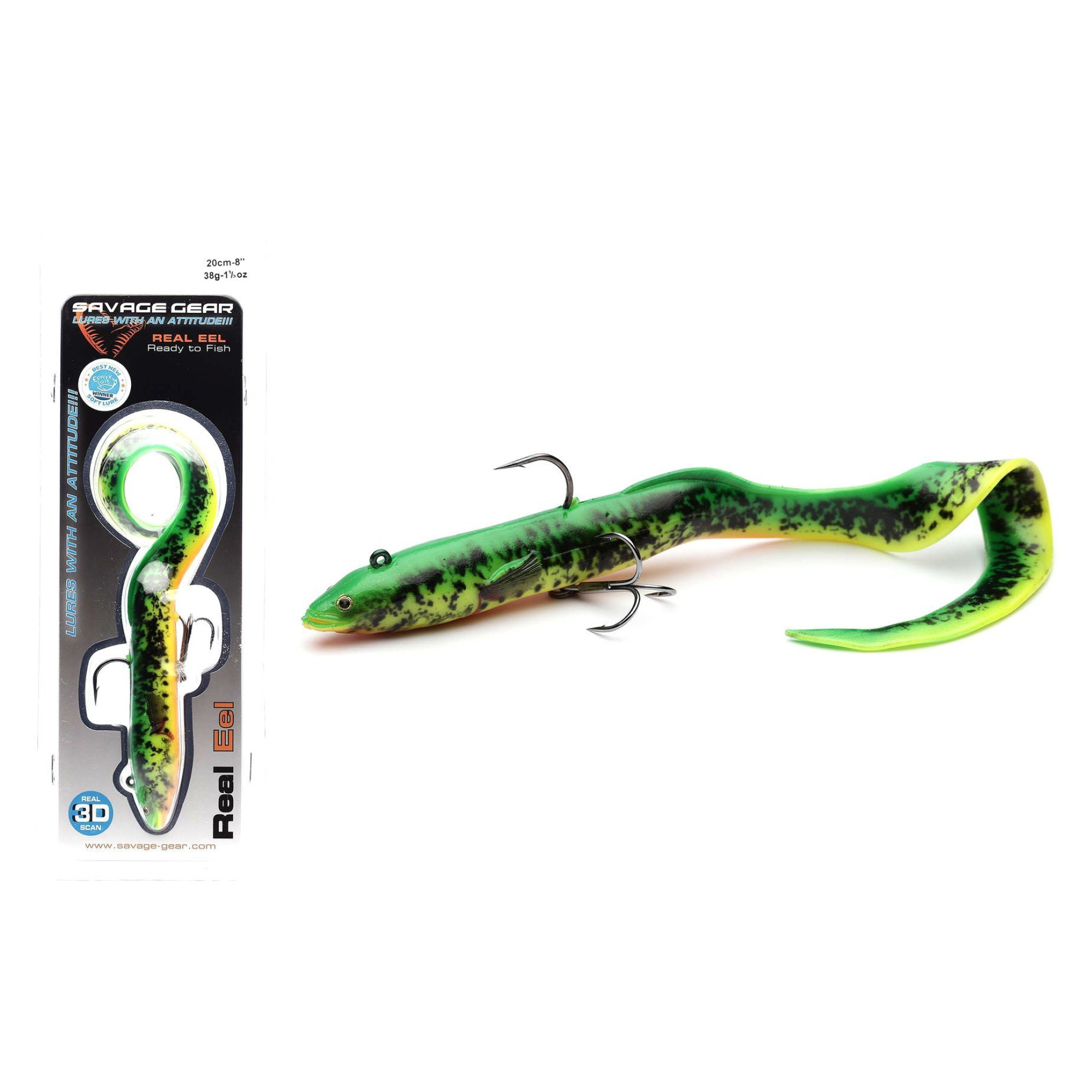 Силікон Savage Gear 4D Real Eel 200mm 38.0g Firetiger