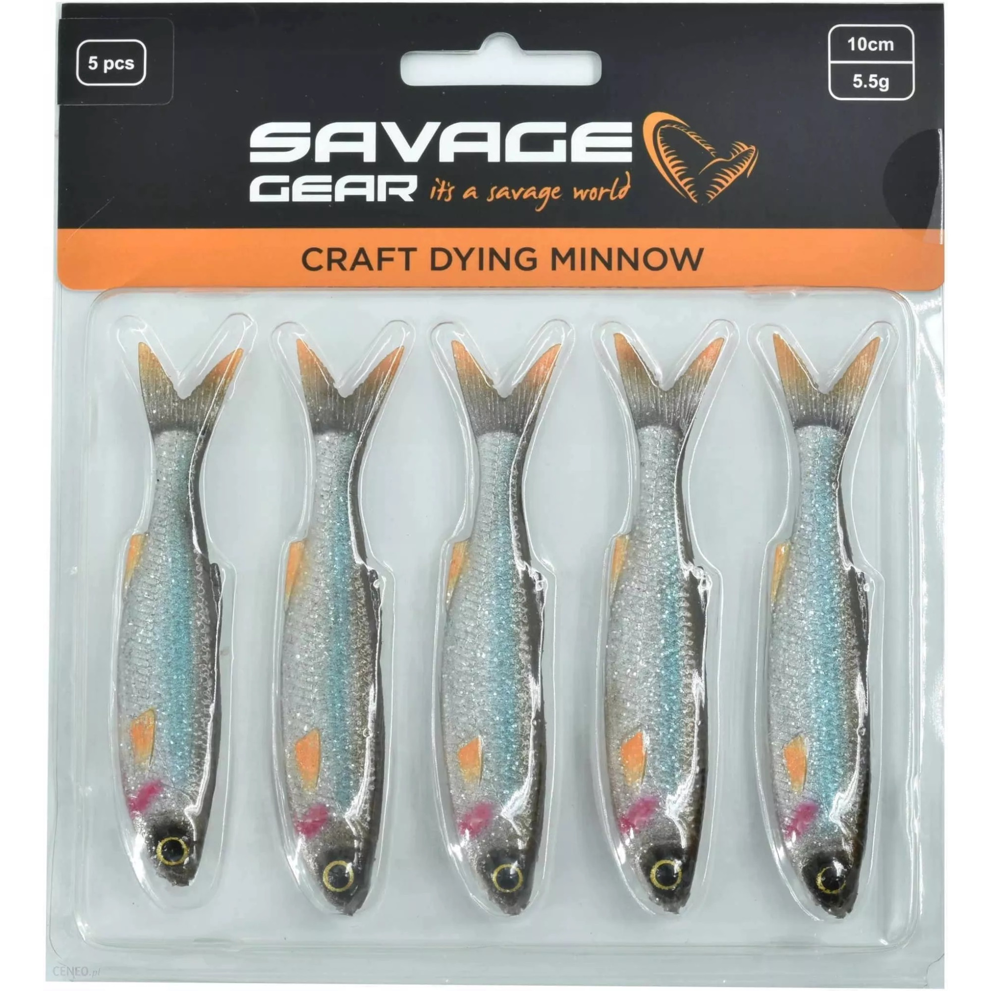 Силікон Savage Gear Craft Dying Minnow 100mm 5.5g Roach (5 шт/уп)
