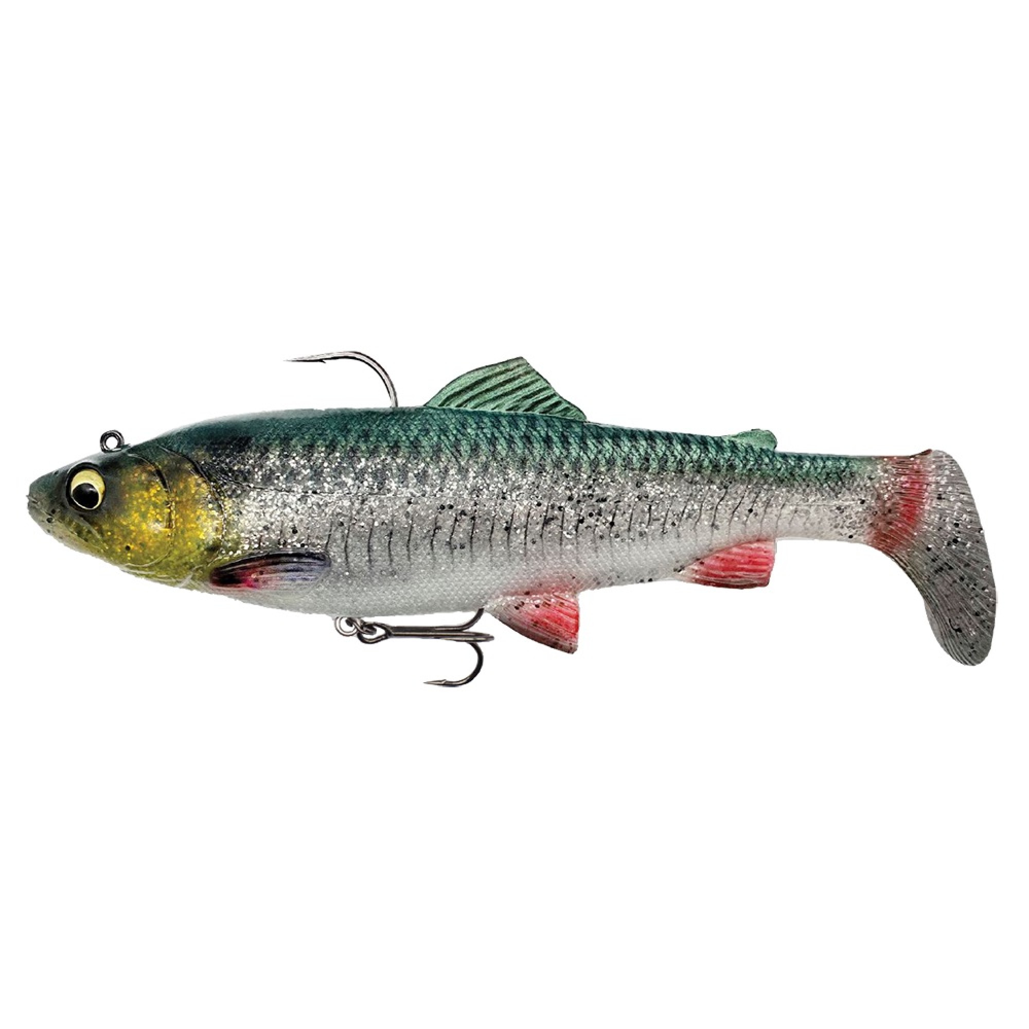 Силікон Savage Gear 4D Trout Rattle Shad S 125mm 35.0g Green Silver