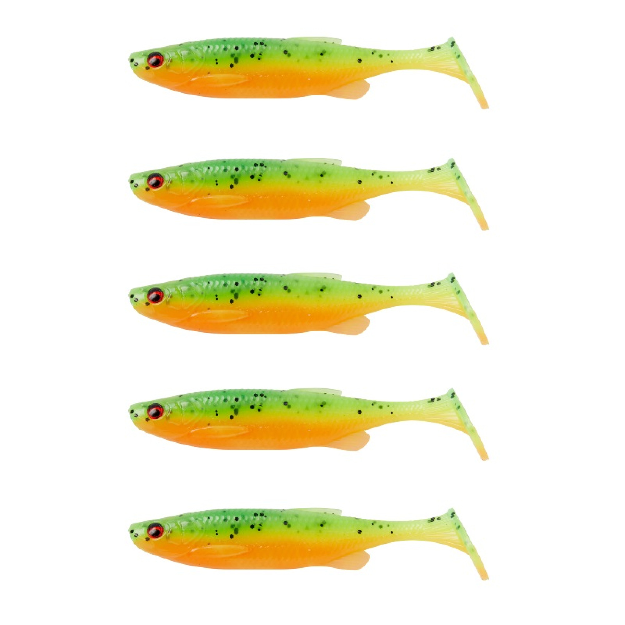 Силікон Savage Gear Fat Minnow T-Tail 90mm 7.0g Firecracker (5 шт/уп)