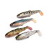 Силікон Savage Gear Craft Cannibal Paddletail Clear Water 105mm 12.0g Mix (4 шт/уп)