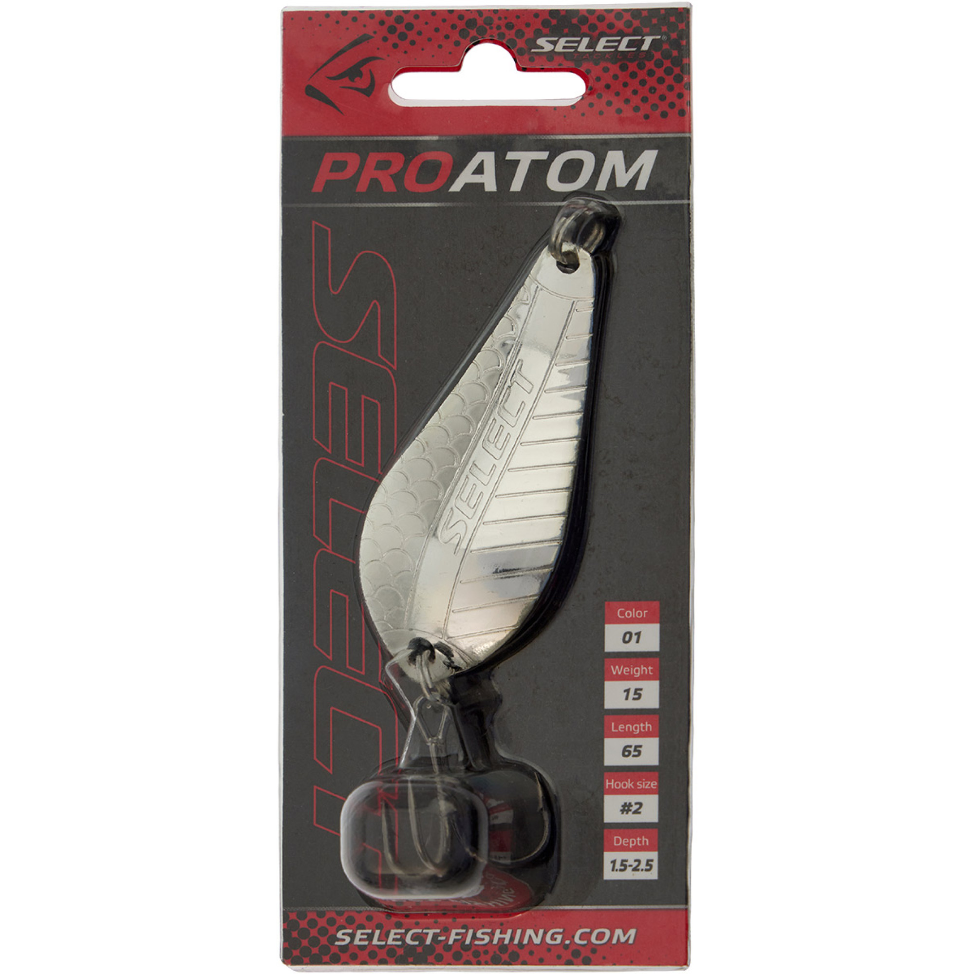 Блесна Select ProAtom 15.0g 65mm #01