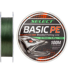 Шнур Select Basic PE 100m (темн-зел.) 0.06mm 6lb/3kg