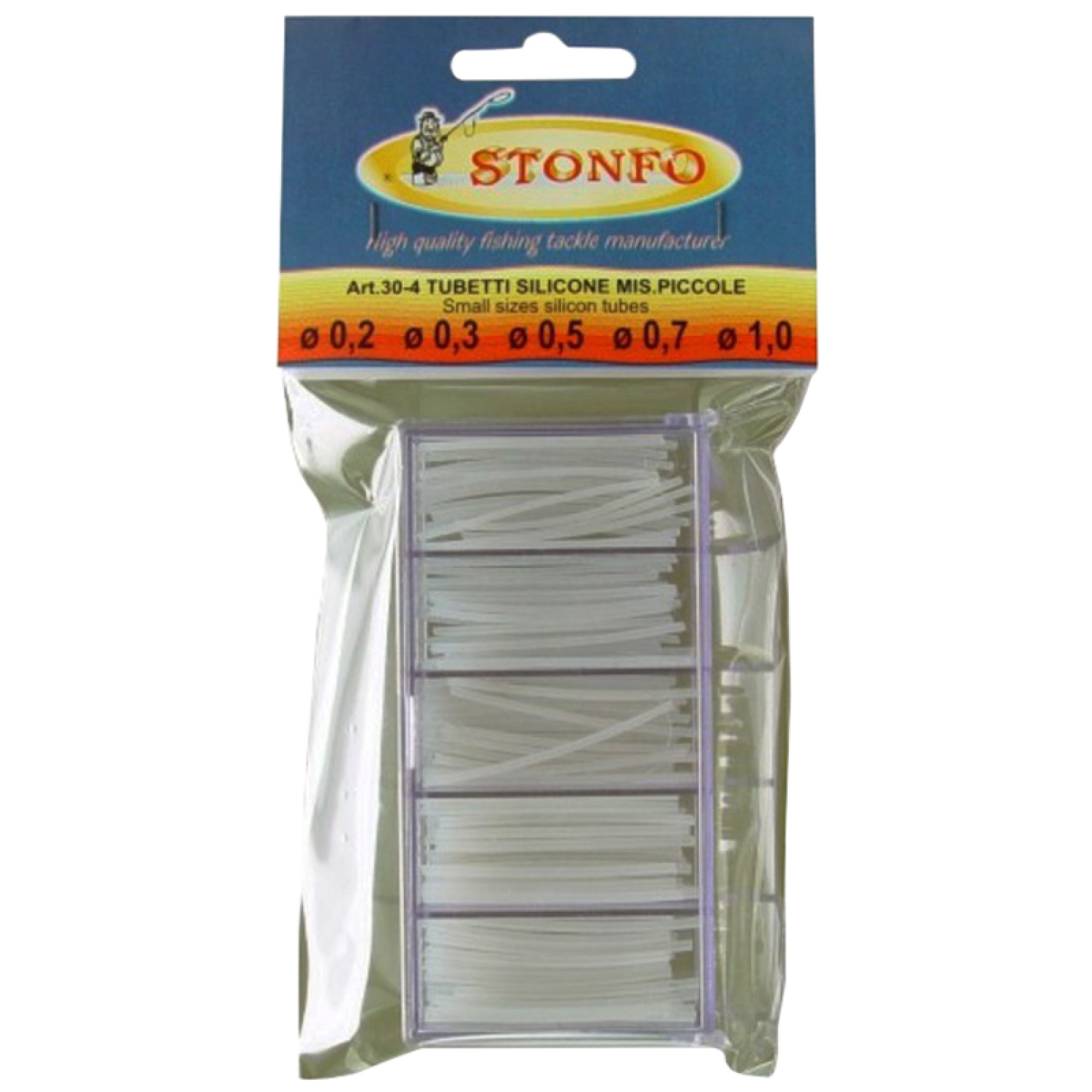 Кембрик силиконовый Stonfo 30-4 Box Clear Silicone Tube Small диам. 0.2-0.3-0.5-0.7-1.0mm