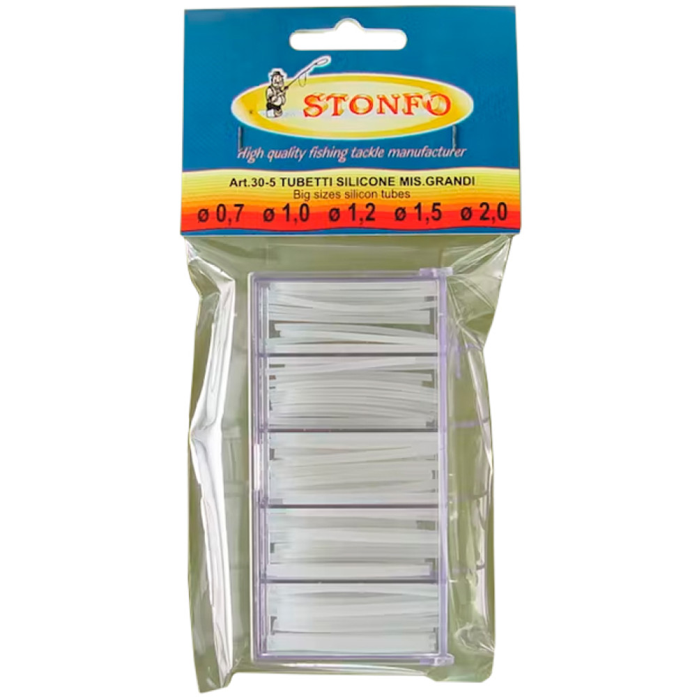 Кембрик силиконовый Stonfo 30-6 Match Silicone Float Sleeves диам. 0.2-0.3-0.5-0.7-1.0mm