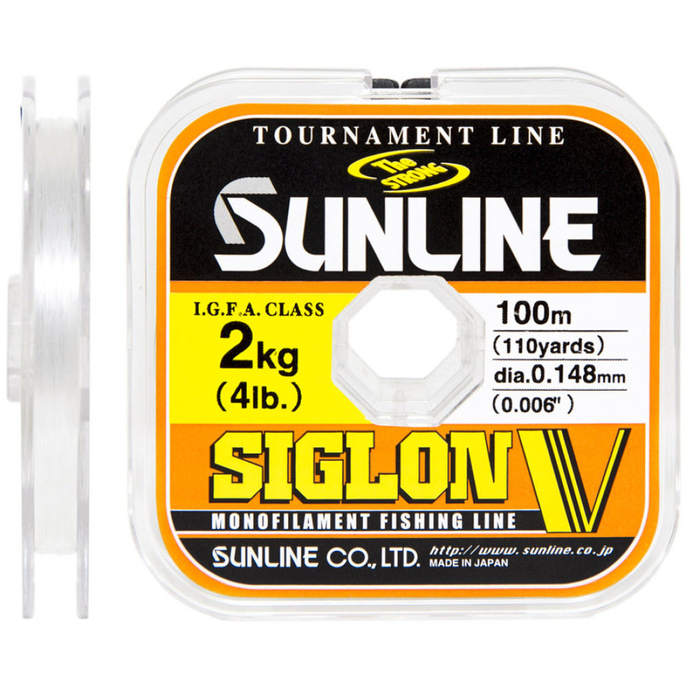Леска Sunline Siglon V 100m #3.5/0.31mm 7.5kg