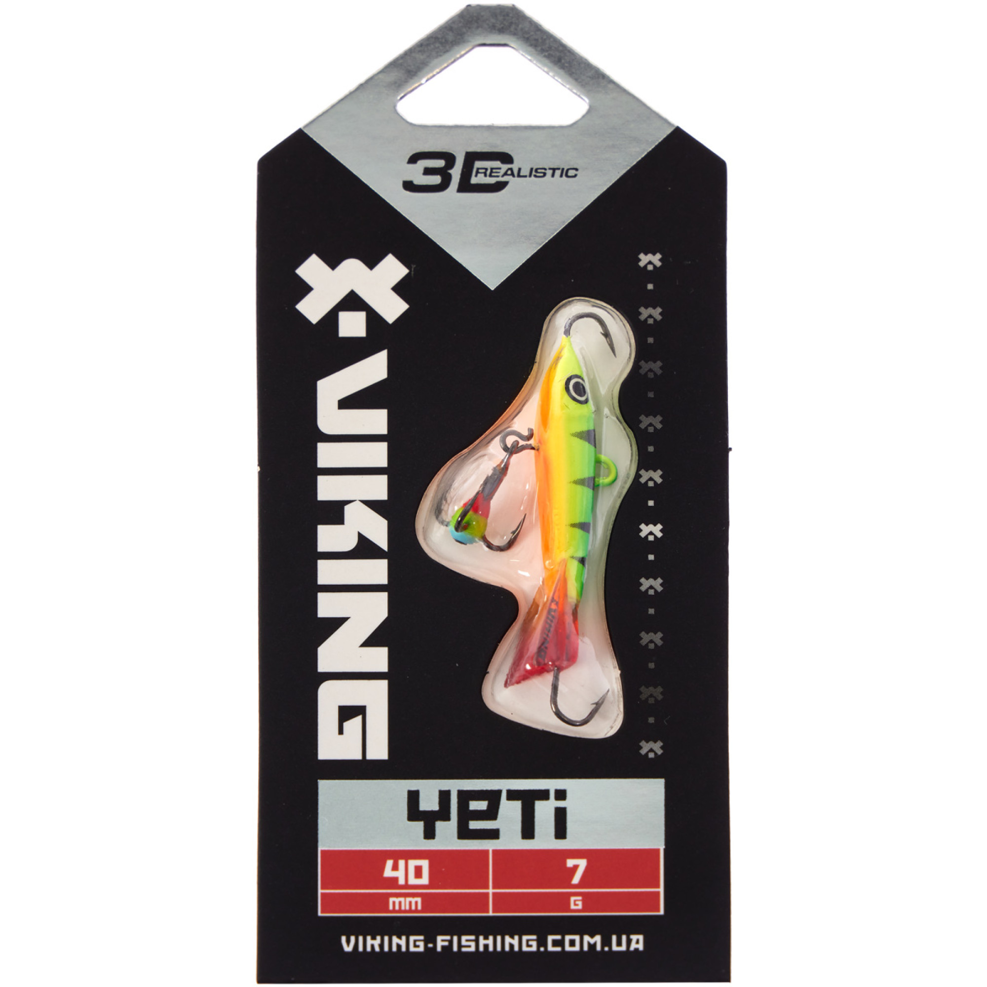 Балансир Viking Fishing Yeti Ice Jig 40mm 7.0g #4 Fire Perch