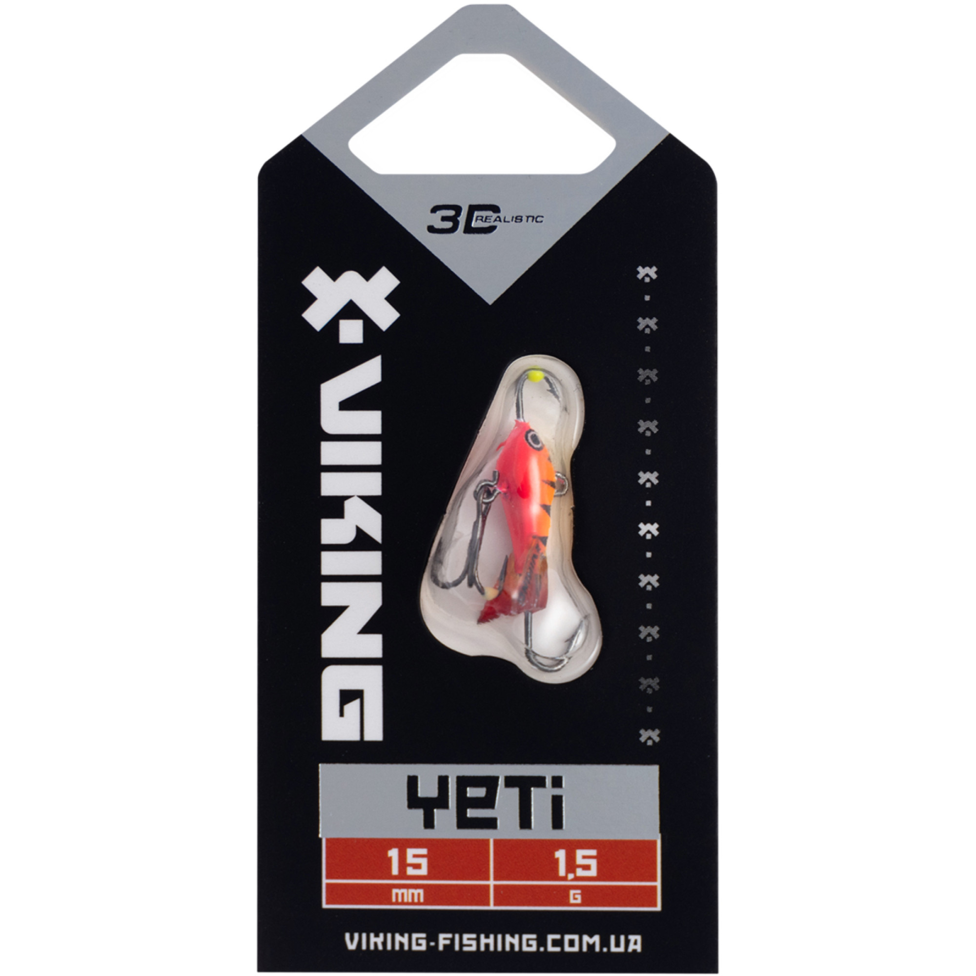 Балансир Viking Fishing Yeti Ice Jig 15mm 1.5g #15 Pink Moon