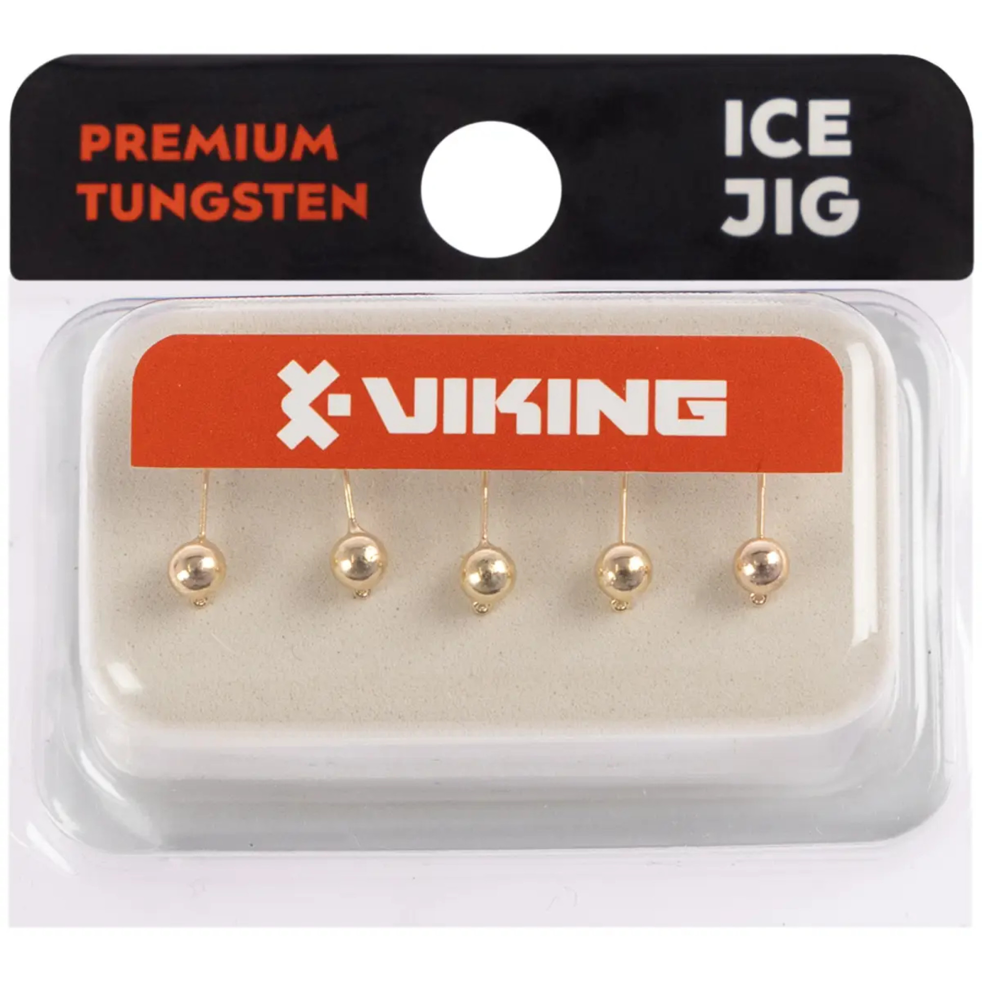 Мормышка вольфрамовая Viking Fishing Round 0.3g 3mm Gold (5шт)