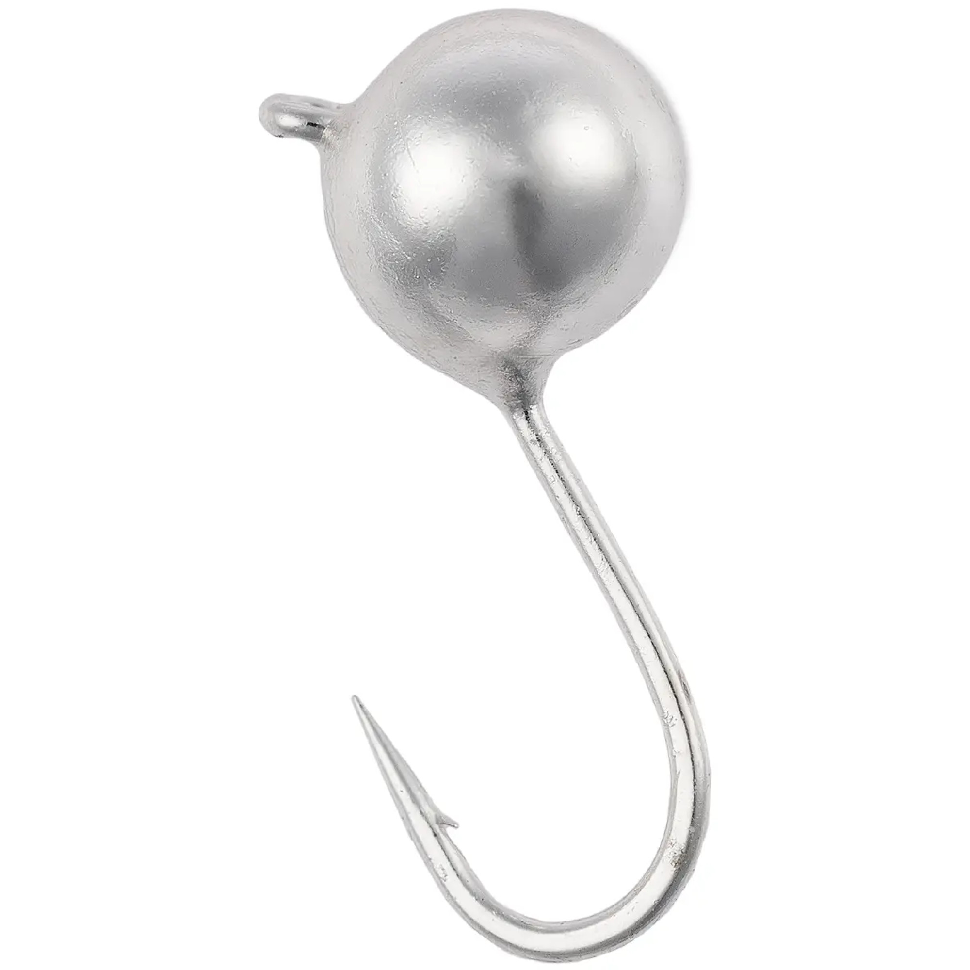 Мормишка вольфрамова Viking Fishing Round 0.64g 4mm Silver (5шт)
