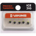 Мормишка вольфрамова Viking Fishing Round+drop 0.31g 3mm Black (5шт)