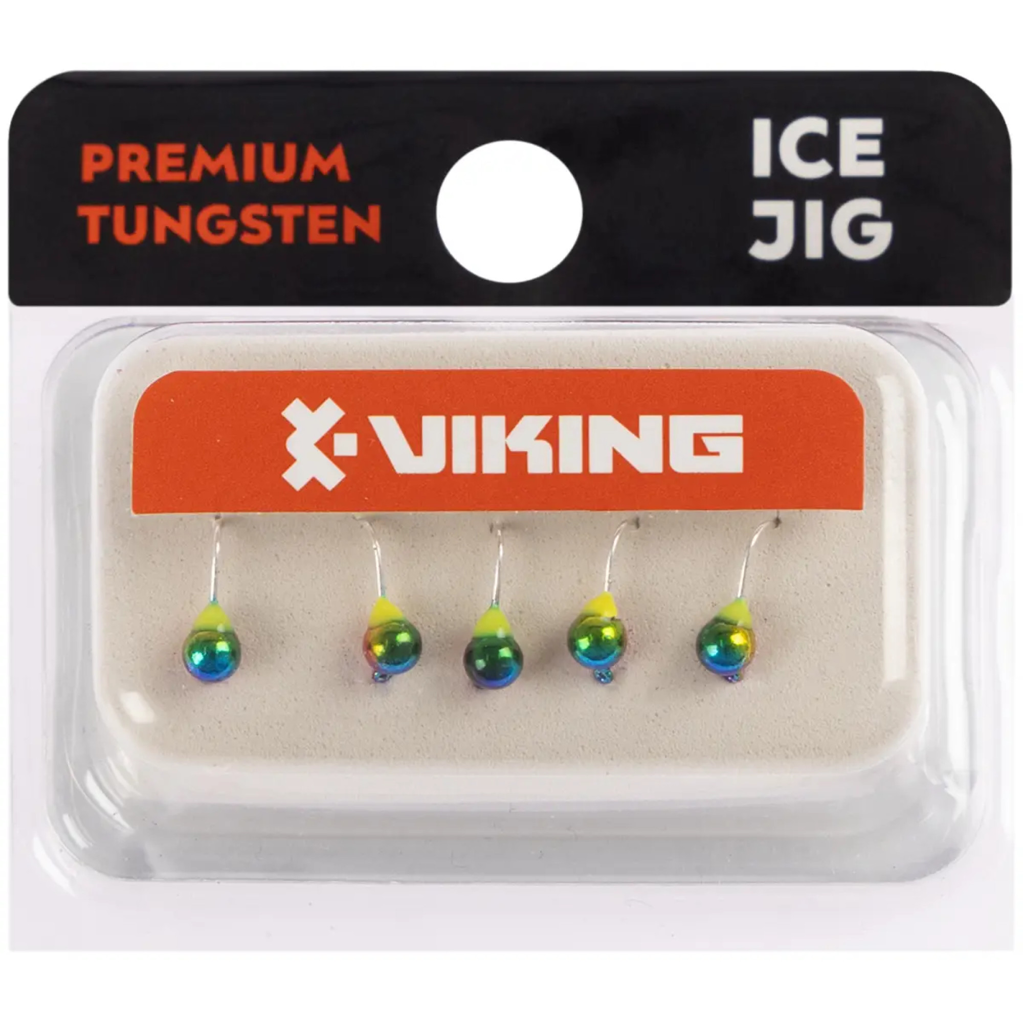 Мормишка вольфрамова Viking Fishing Round+drop 0.31g 3mm Rainbow (5шт)