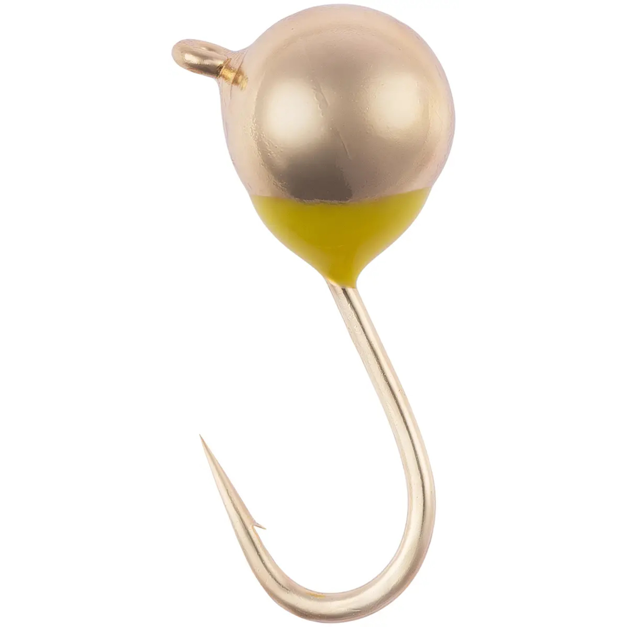Мормишка вольфрамова Viking Fishing Round+drop 0.65g 4mm Gold (5шт)