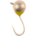 Мормишка вольфрамова Viking Fishing Round+drop 0.65g 4mm Gold (5шт)