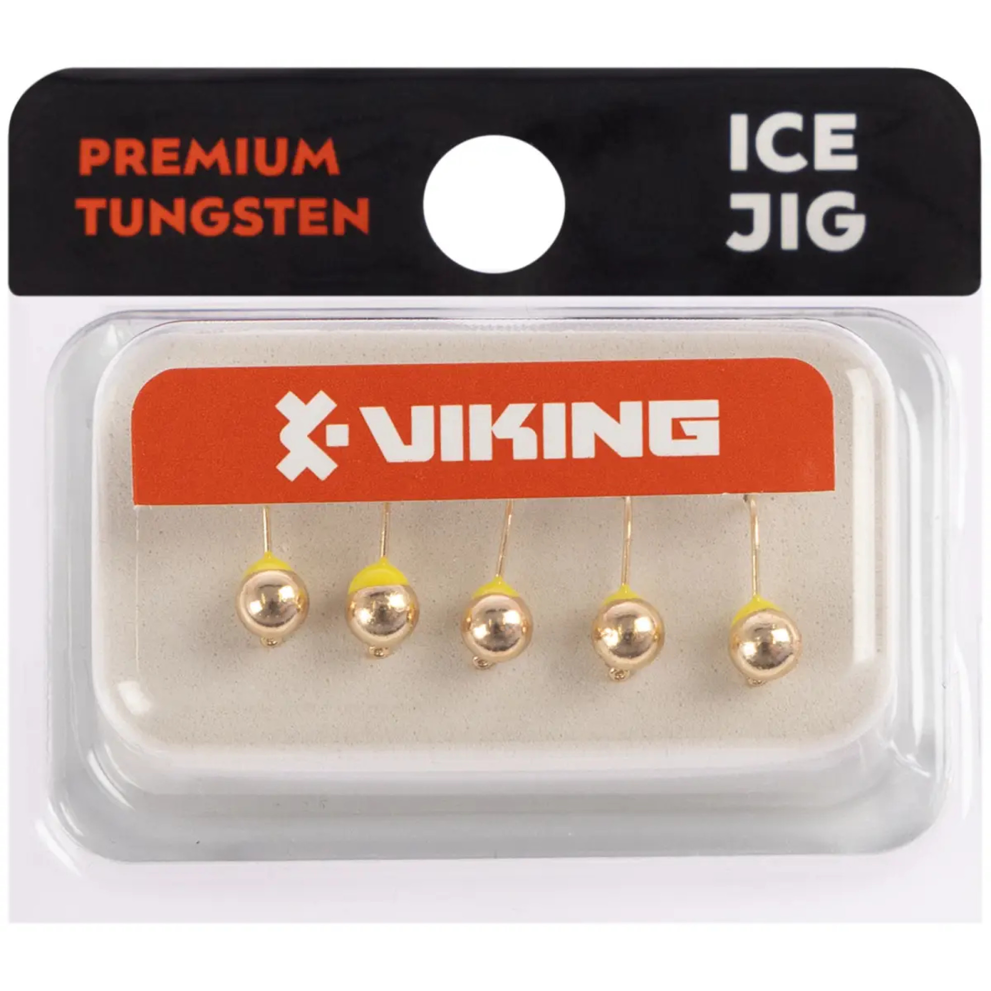Мормишка вольфрамова Viking Fishing Round+drop 0.65g 4mm Gold (5шт)