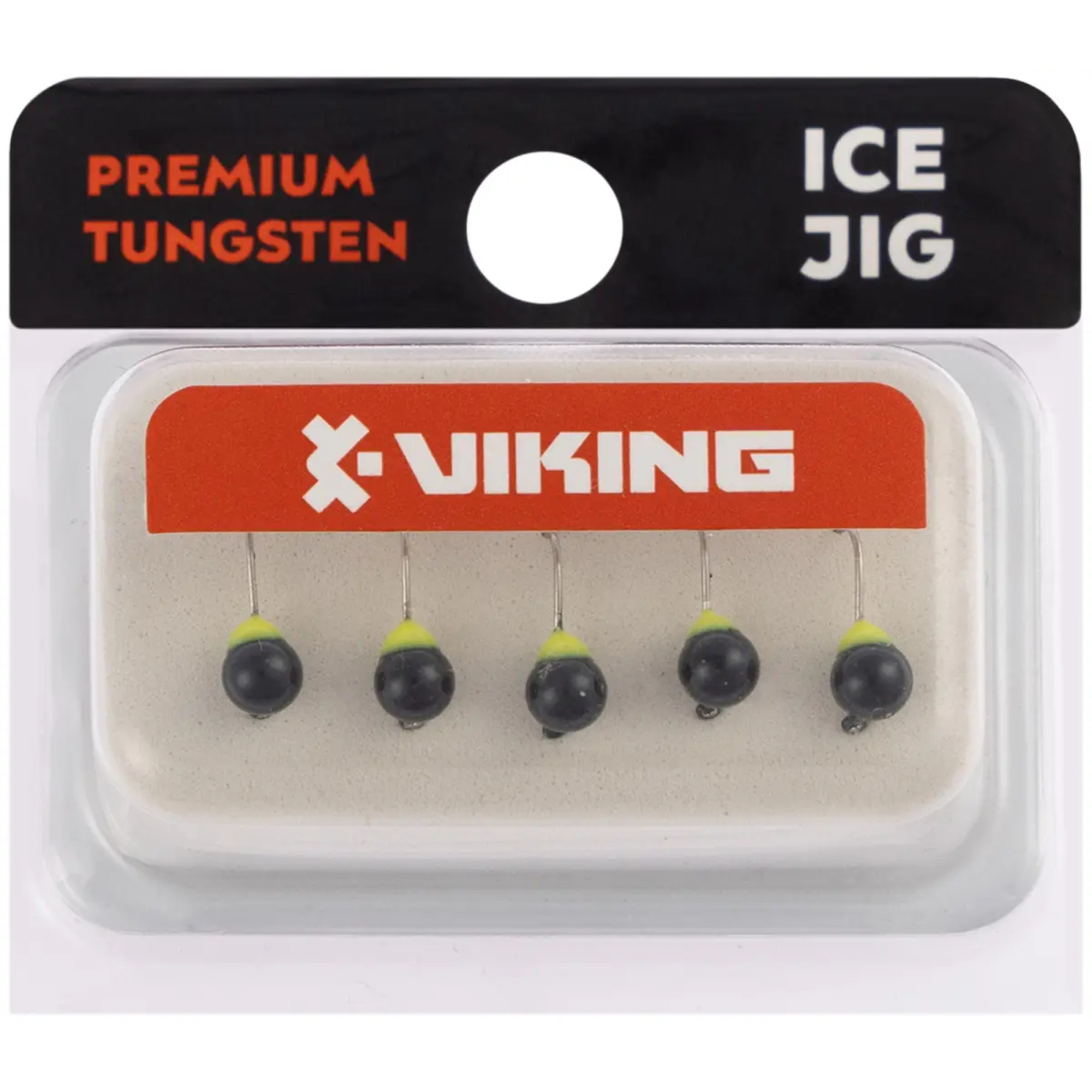 Мормишка вольфрамова Viking Fishing Round+drop 0.65g 4mm Black (5шт)