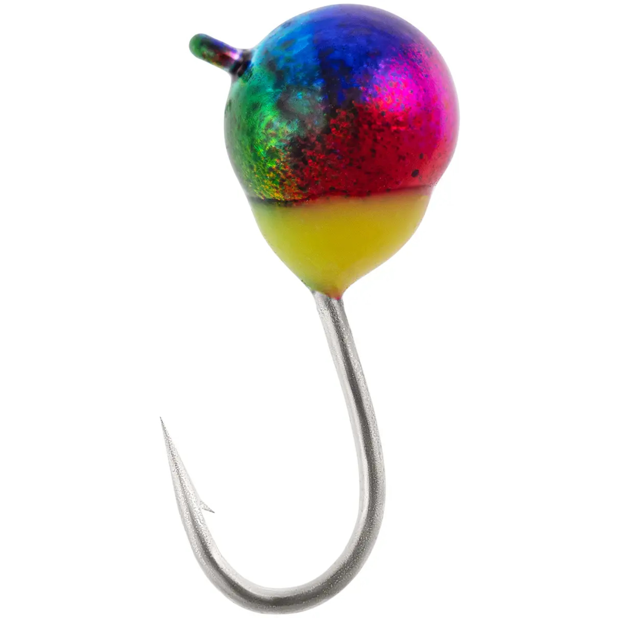 Мормишка вольфрамова Viking Fishing Round+drop 0.65g 4mm Rainbow (5шт)