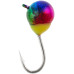 Мормишка вольфрамова Viking Fishing Round+drop 0.65g 4mm Rainbow (5шт)