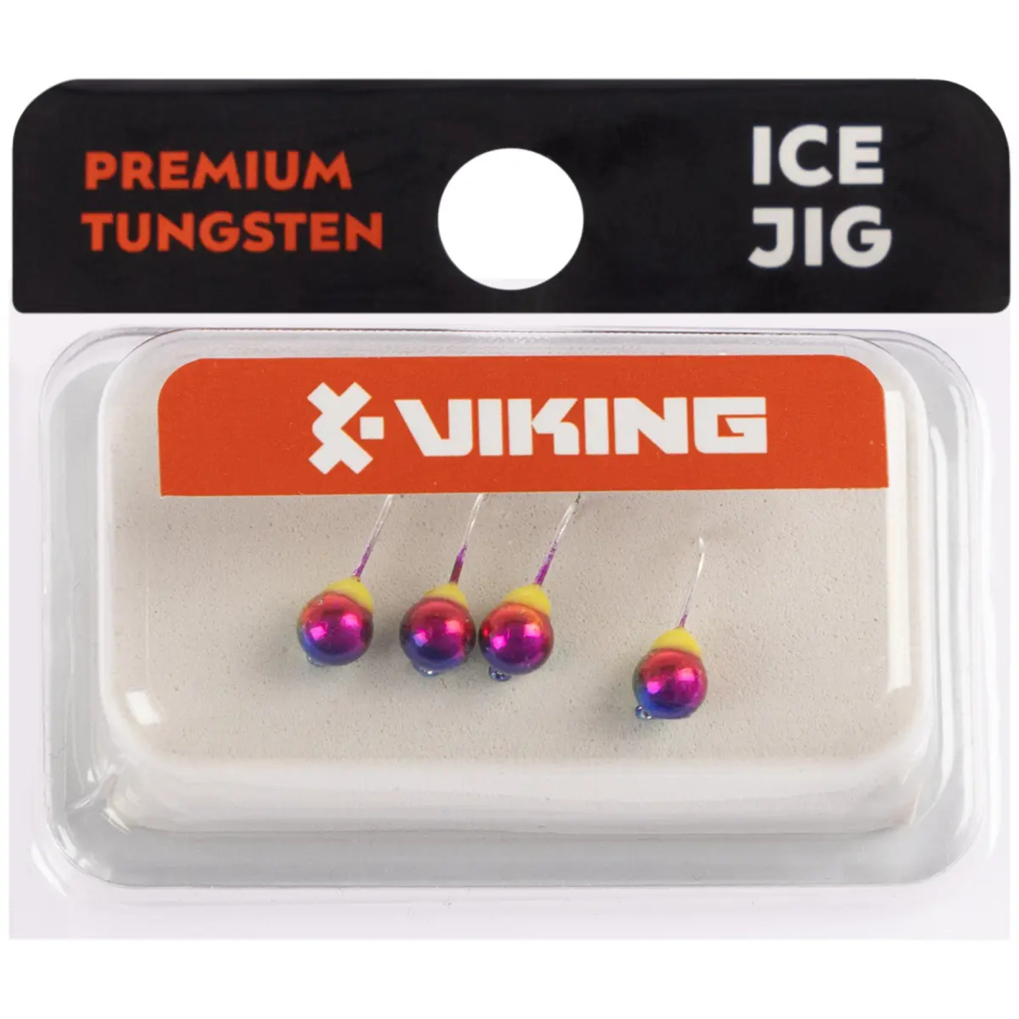 Мормишка вольфрамова Viking Fishing Round+drop 0.65g 4mm Rainbow (5шт)
