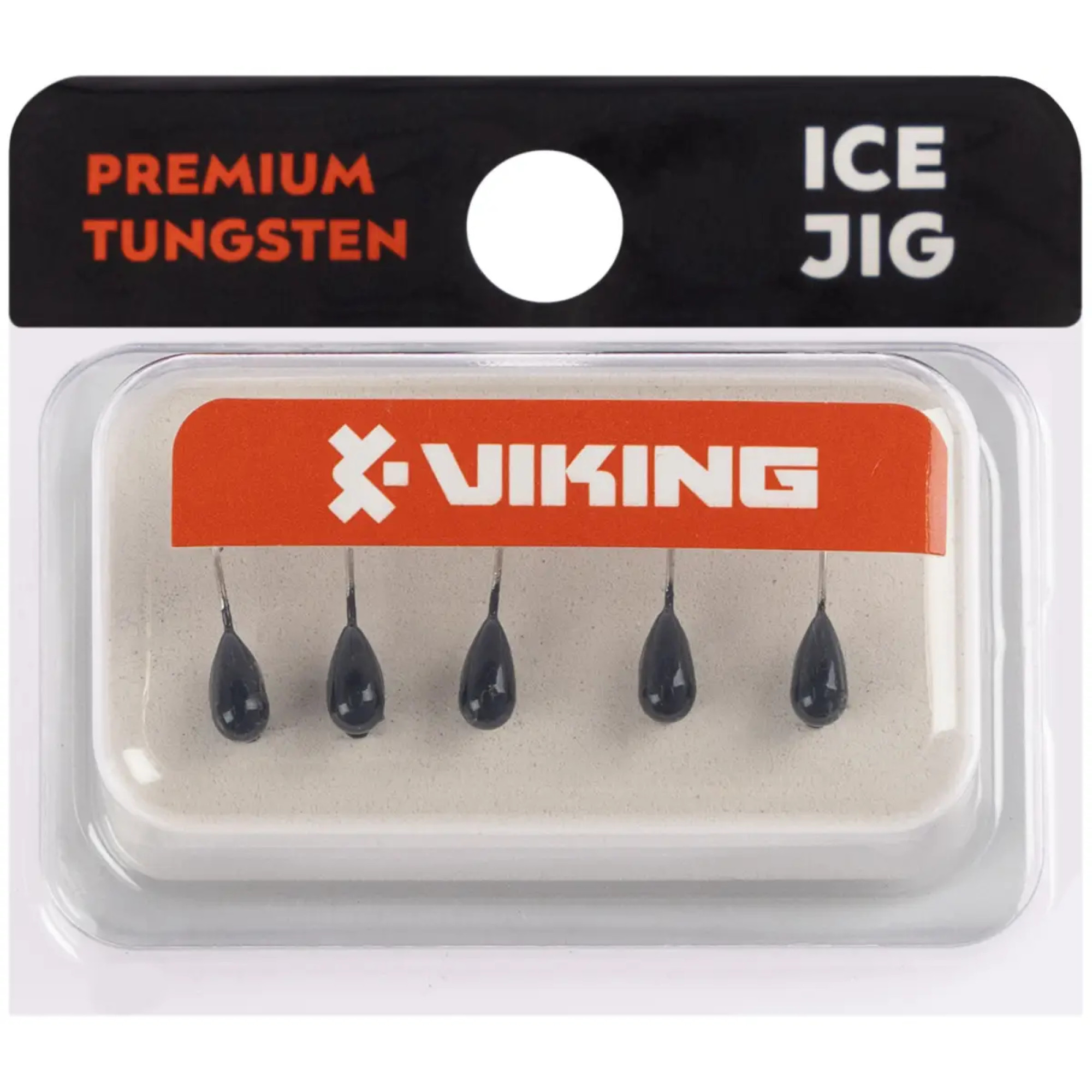 Мормышка вольфрамовая Viking Fishing Drop 0.46g 3mm Black (5шт)