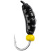Мормишка вольфрамова Viking Fishing Shrimp+bead 0.37g 7mm Black+Y (5шт)
