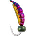 Мормишка вольфрамова Viking Fishing Shrimp+bead 0.37g 7mm Rainbow (5шт)