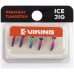 Мормишка вольфрамова Viking Fishing Shrimp+bead 0.37g 7mm Rainbow (5шт)