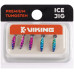 Мормишка вольфрамова Viking Fishing Shrimp+bead 0.64g 8mm Rainbow (5шт)