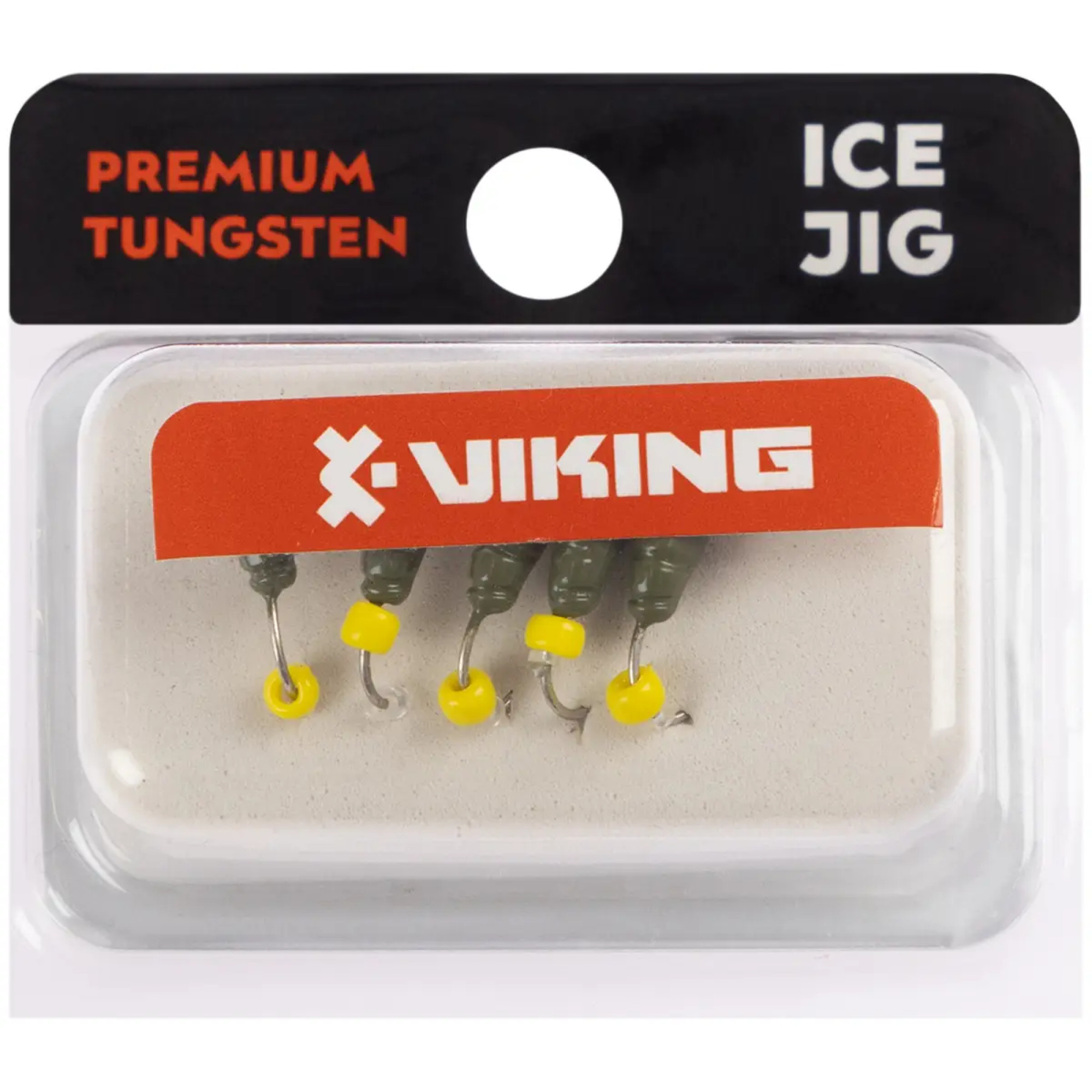 Мормишка вольфрамова Viking Fishing Shrimp+bead 0.95g 9mm Olive+Y (5шт)