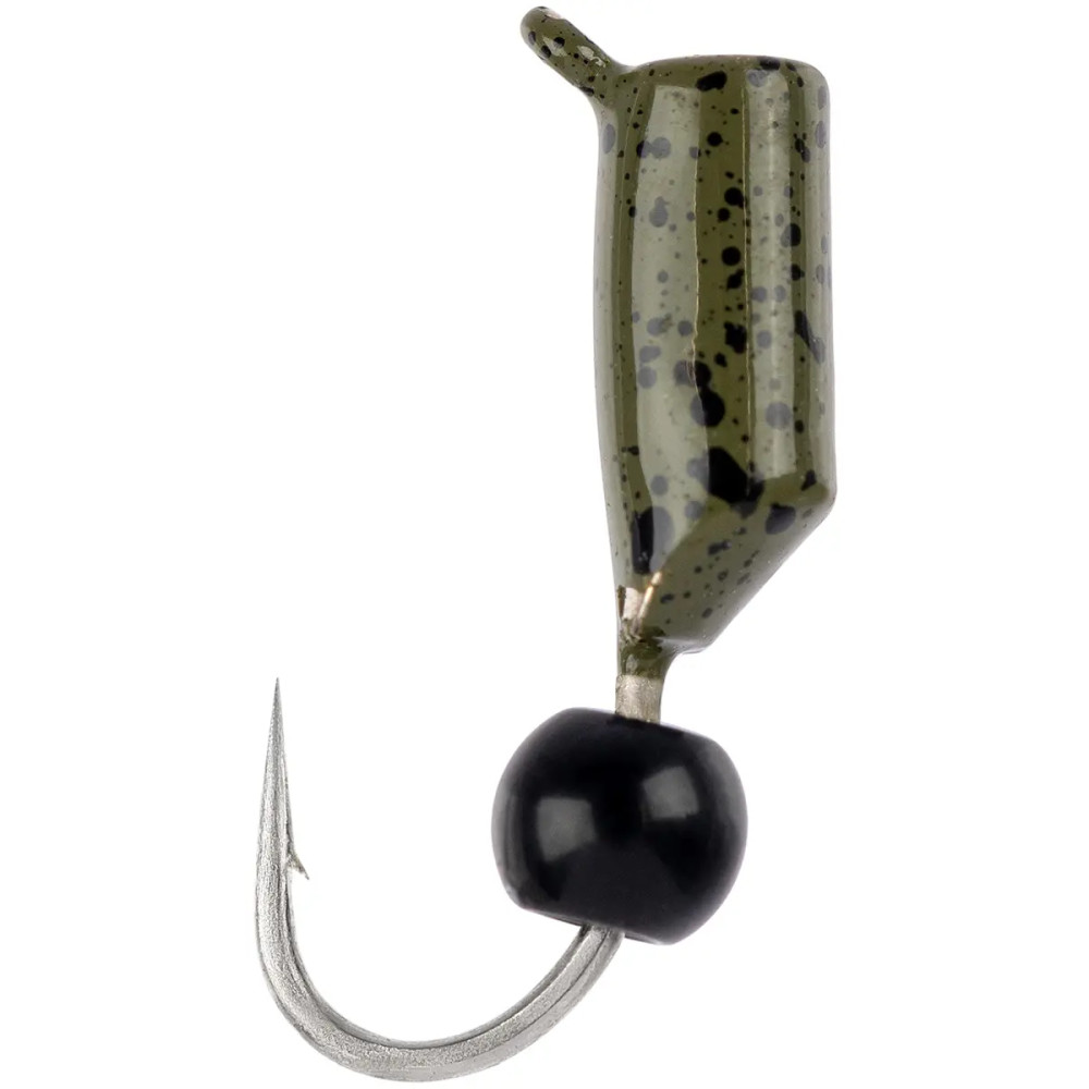 Мормышка вольфрамовая Viking Fishing Rigabik+bead 0.62g 2.5mm Olive+B (5шт)